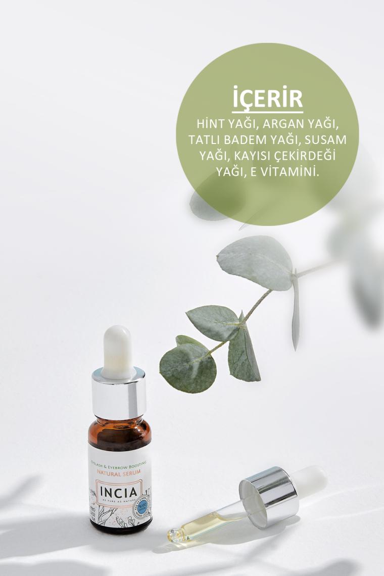 %100 Doğal Kaş Ve Kirpik Güçlendirici Serum Bitkisel Yoğunlaştırıcı Yoğun Bakım Yağı Vegan 10 ml
