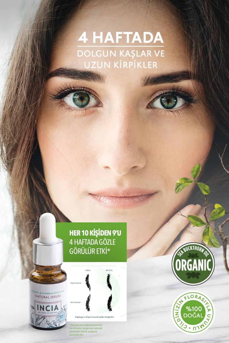 %100 Doğal Kaş Ve Kirpik Güçlendirici Serum Bitkisel Yoğunlaştırıcı Yoğun Bakım Yağı Vegan 10 ml