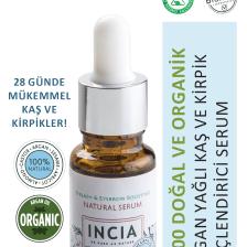 %100 Doğal Kaş Ve Kirpik Güçlendirici Serum Bitkisel Yoğunlaştırıcı Yoğun Bakım Yağı Vegan 10 ml