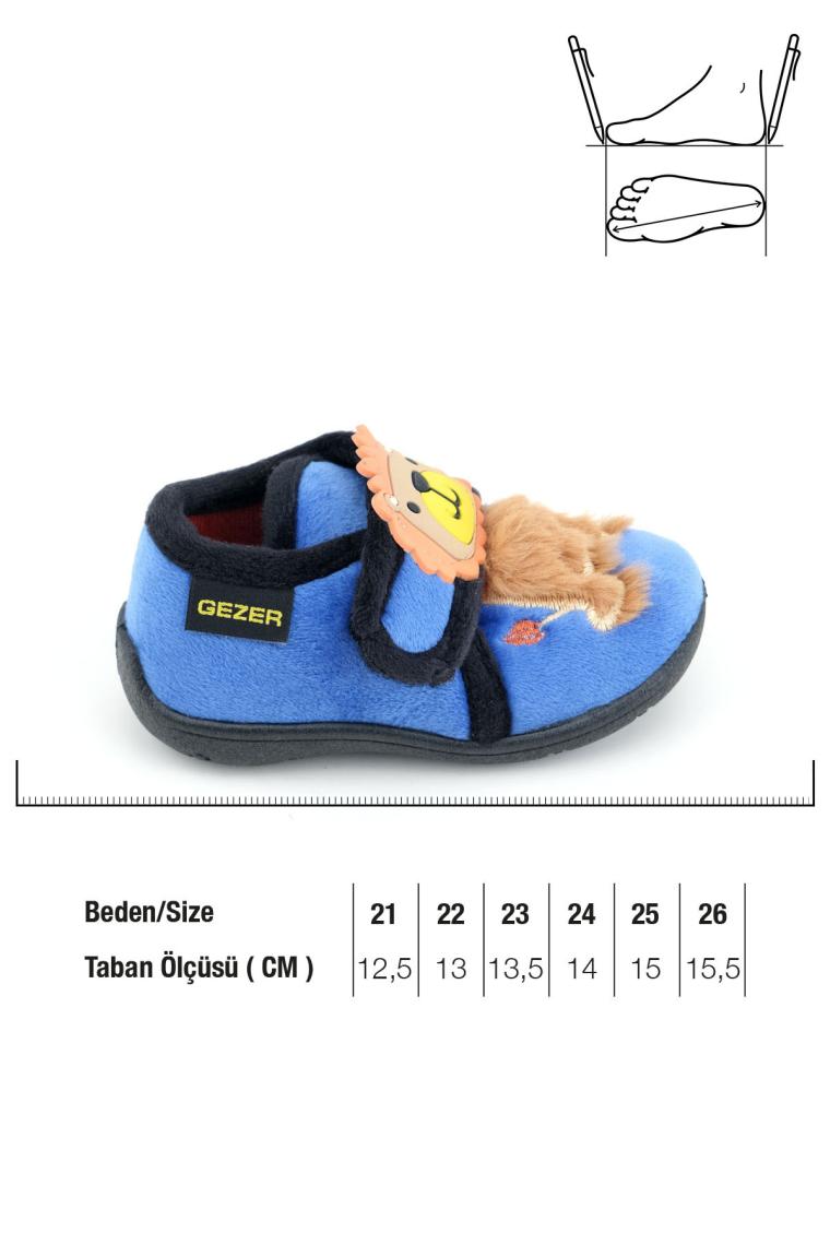 Gezer Bebe Erkek Çocuk Kışlık Cırtlı Ayarlanabilir Günlük Okul Kreş Panduf Ayakkabı