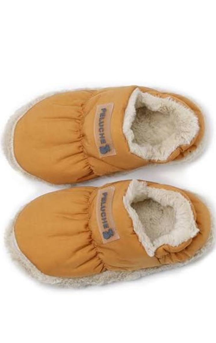 Peluche Tile Parachute Child Slipper Çocuk Günlük Ev Pandufu Par-Ckt Turuncu