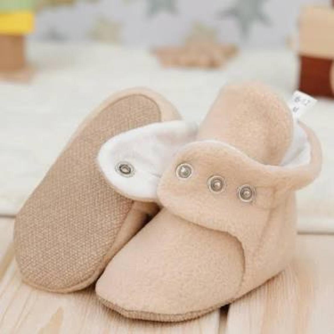 Ella Bonna Polar Bebek Pandufu, Kaydırmaz Taban, Ev Botu, Kreş Ayakkabısı Patik, Gri