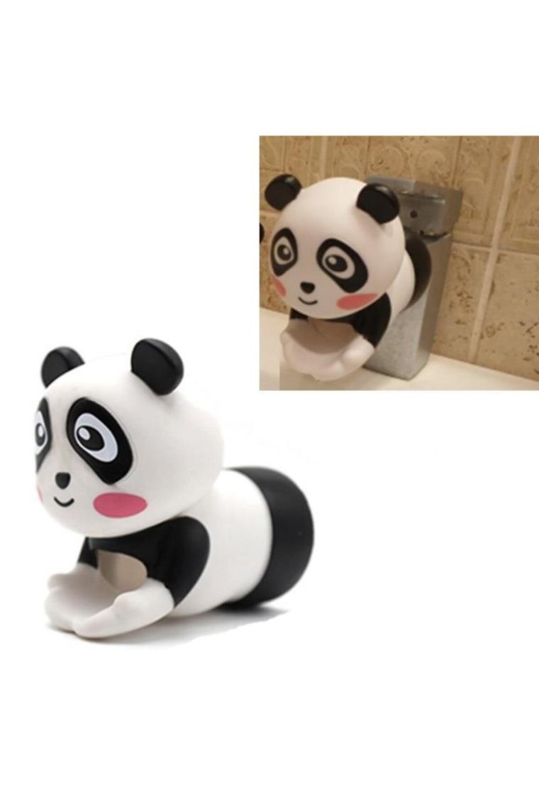 Panda Figürlü Çocuklar Için Eğitici Musluk Uzatma Başlığı