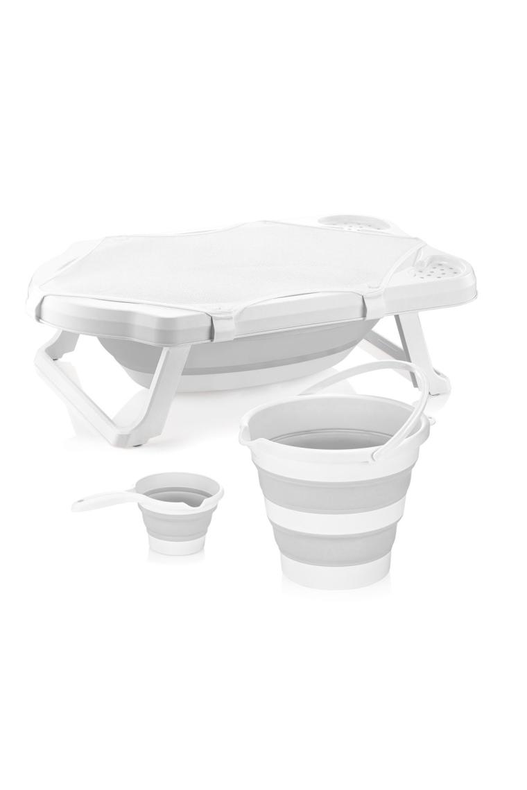 Bebek Yıkama Küvet Seti 5 Parça Sünger File Dahil