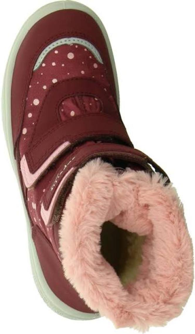 Superfit Gore-Tex Su Geçirmez Çocuk Botu Bordo-Pembe-Beyaz 1-009091-5500-2
