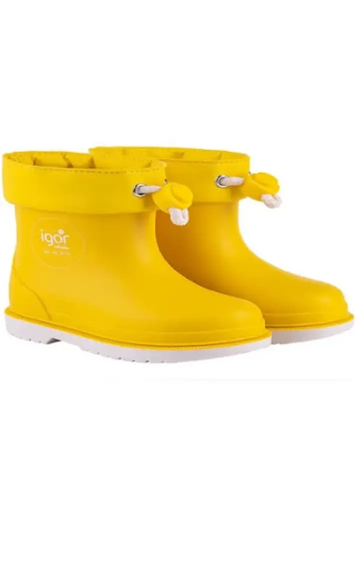 Igor W10225 Bimbi Nautico Erkek/Kız Çocuk Su Geçirmez Yağmur Kar Çizmesi Sarı