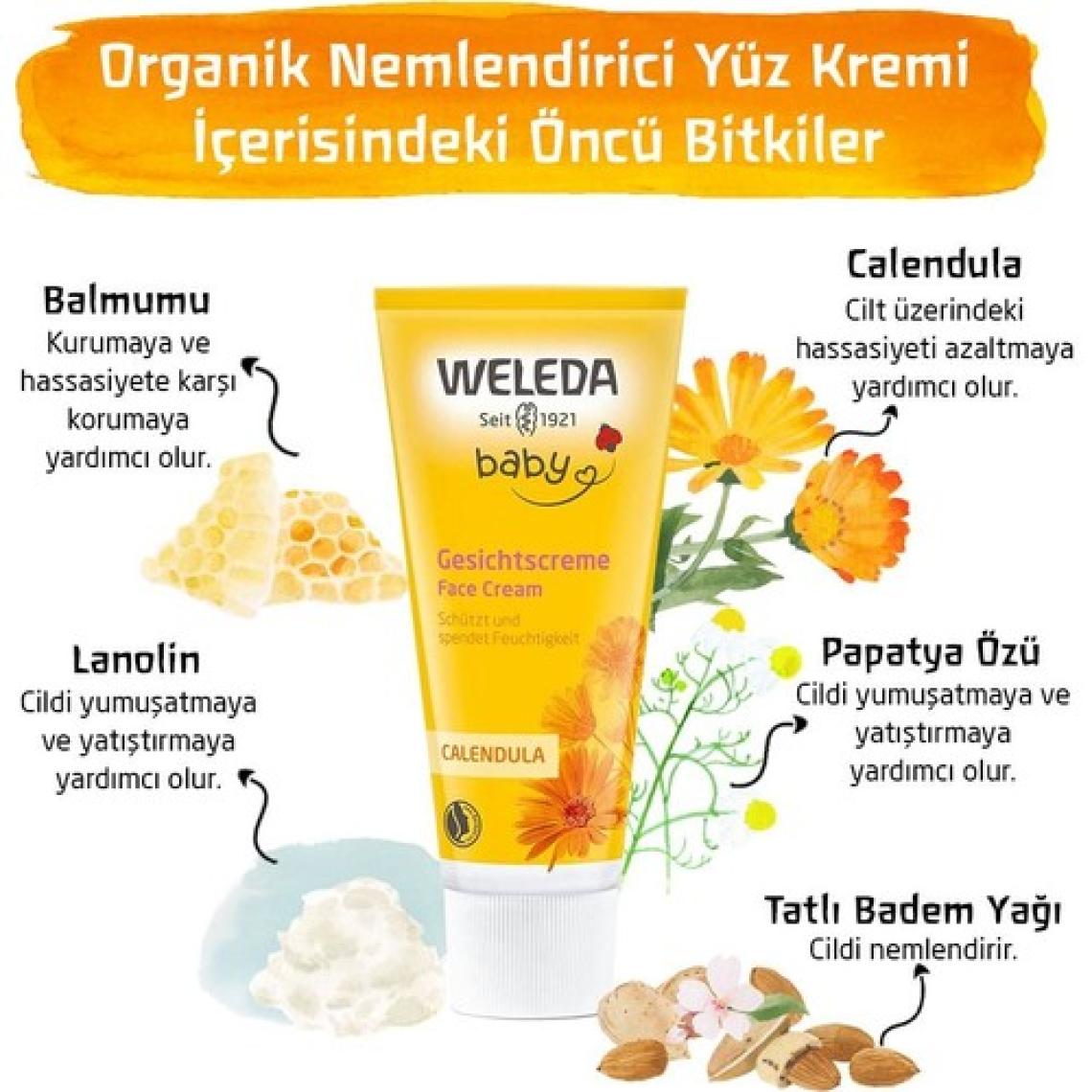 Weleda Calendula Organik Yüz Kremi 50ML