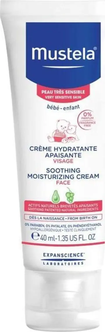 Mustela Soothing Moisturizing Cream Face 40 Ml      / Rahatlatıcı Yüz Kremi