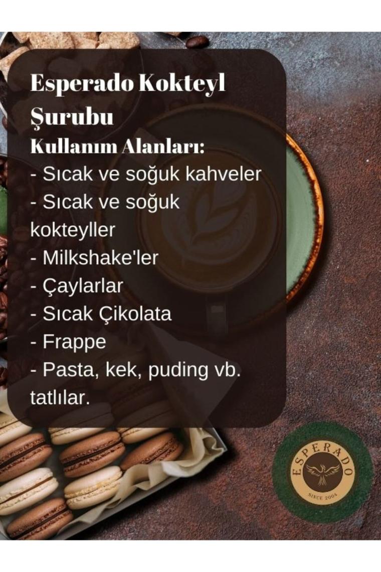 Vanilya * Fındık * Karamel Aromalı Kahve Şurubu 3 Lü Set Şekersiz 3 X 250 ml