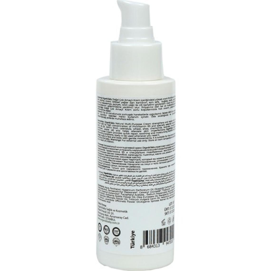 Organik Baby Çok Amaçlı Hero Daily Cream (Krem)- %99 Doğal İçerik Provitamin B5 İçeriği Anlık Yatıştırıcı 100 ml