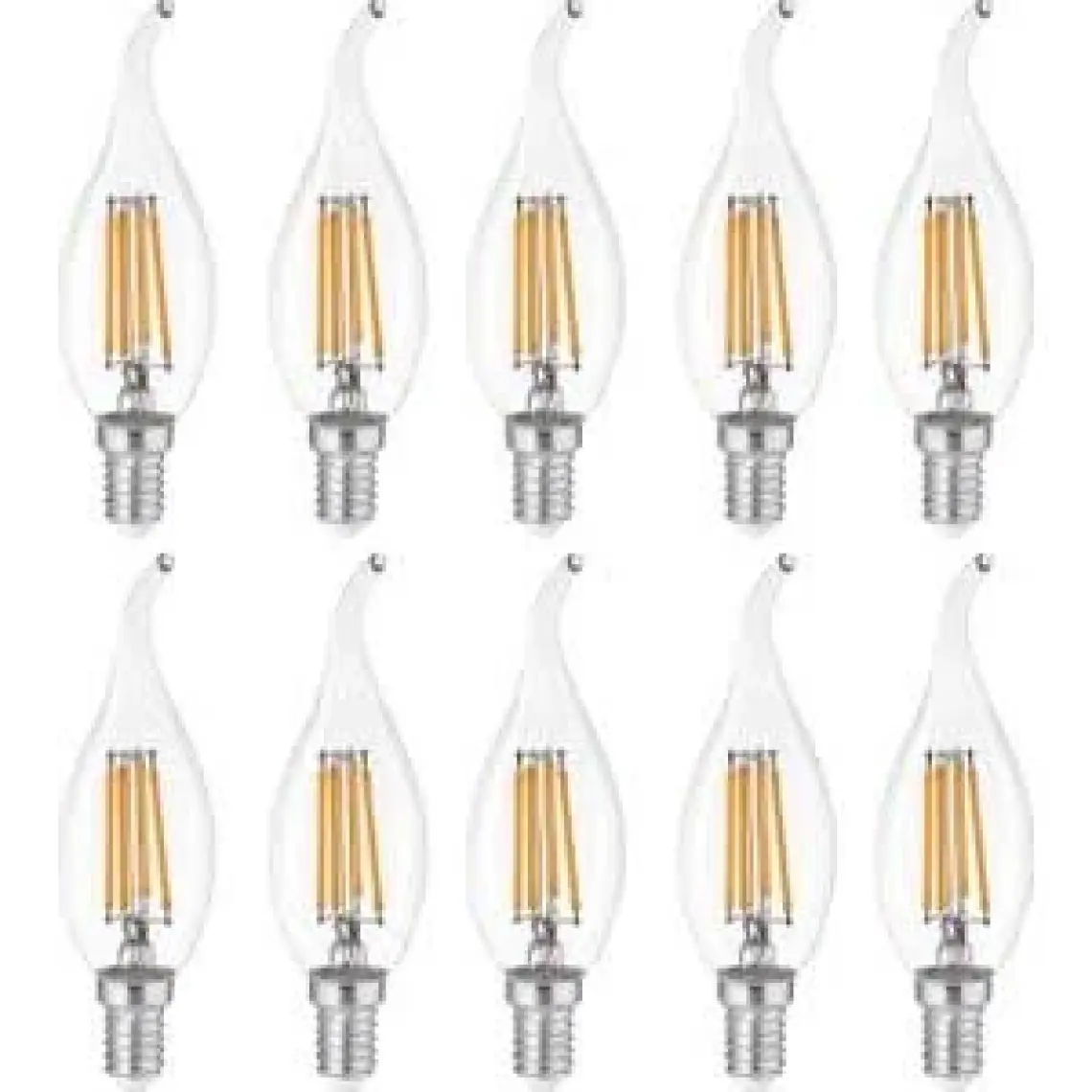 Heka 10'lu Rustik LED Ampul 8W 3000K E14 (Gün Işığı)