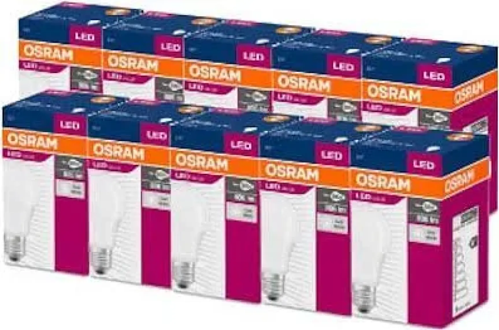 Osram Led Value 8,5W Beyaz Işık E-27 806lm Ampul 10 lu Paket
