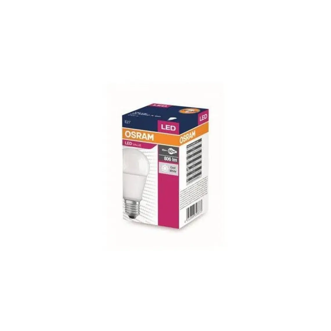 Osram Led Value 8,5W Beyaz Işık E-27 806lm Ampul 10 lu Paket