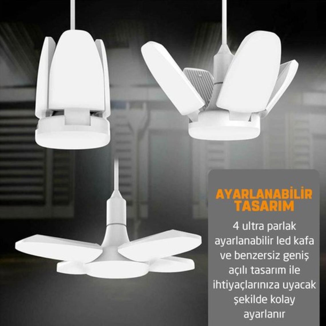 WL Winlight WL-2760 60 Watt 4 Kollu Pervane LED Ampul Beyaz