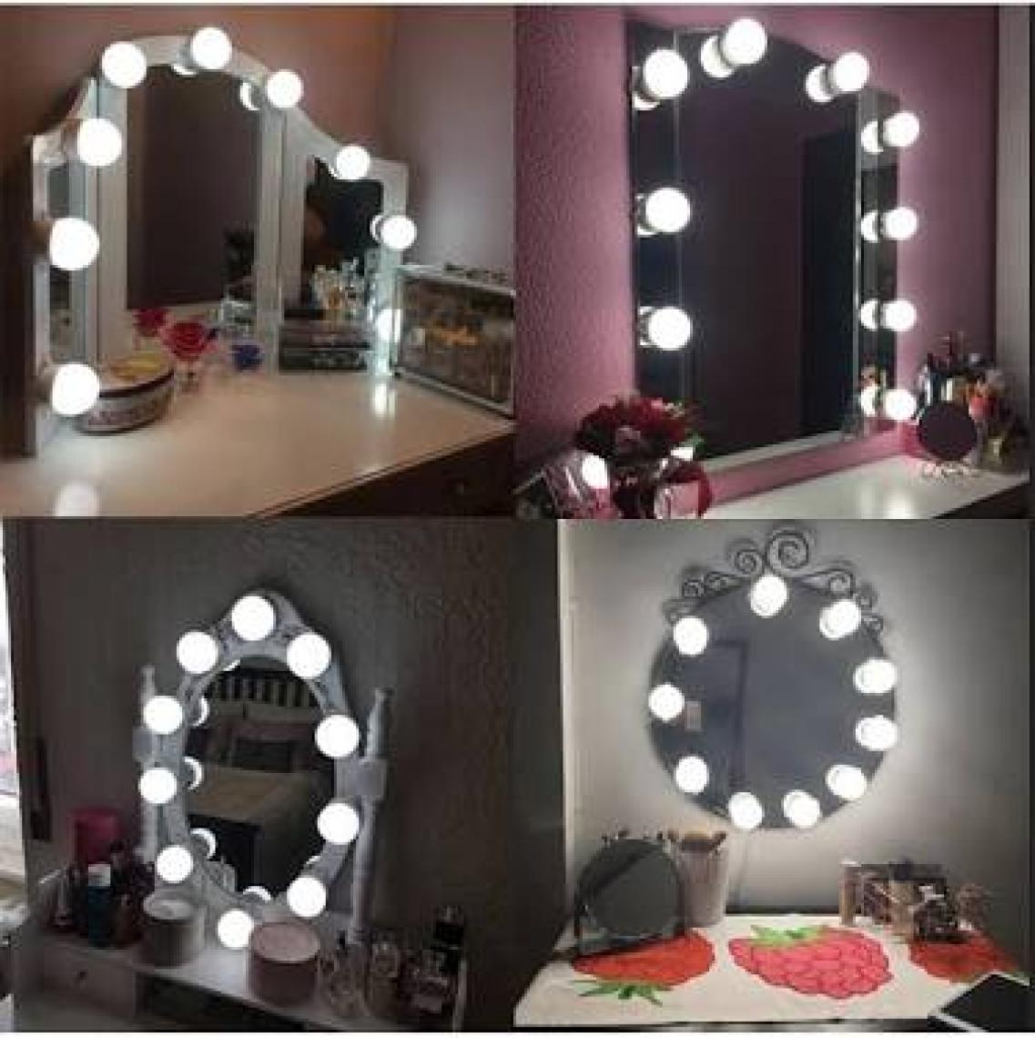 Sge Teknoloji  Teknoloji10 LED Ampul Ayarlanabilir Makyaj Ayna Işığı