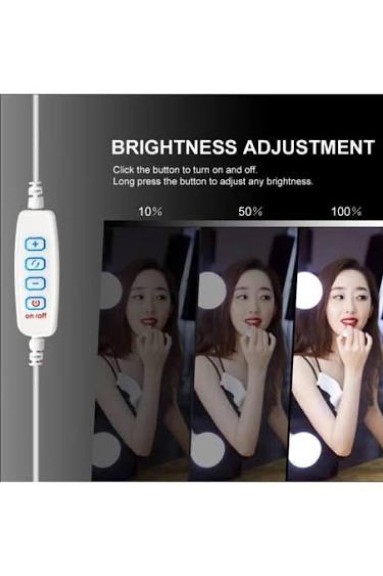 Sge Teknoloji  Teknoloji10 LED Ampul Ayarlanabilir Makyaj Ayna Işığı