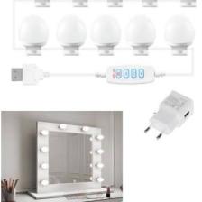 Sge Teknoloji  Teknoloji10 LED Ampul Ayarlanabilir Makyaj Ayna Işığı