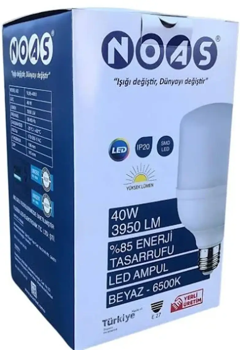Noas 40W Torch LED Ampul Beyaz