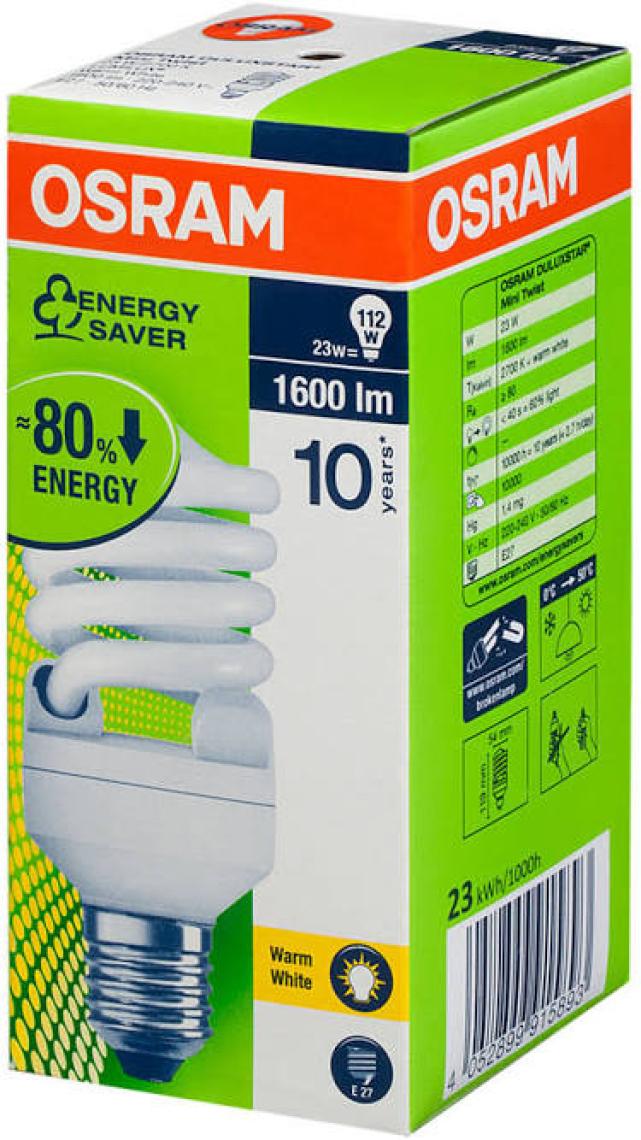Osram 23W Enerji Tasarruflu Beyaz Işık Ampül