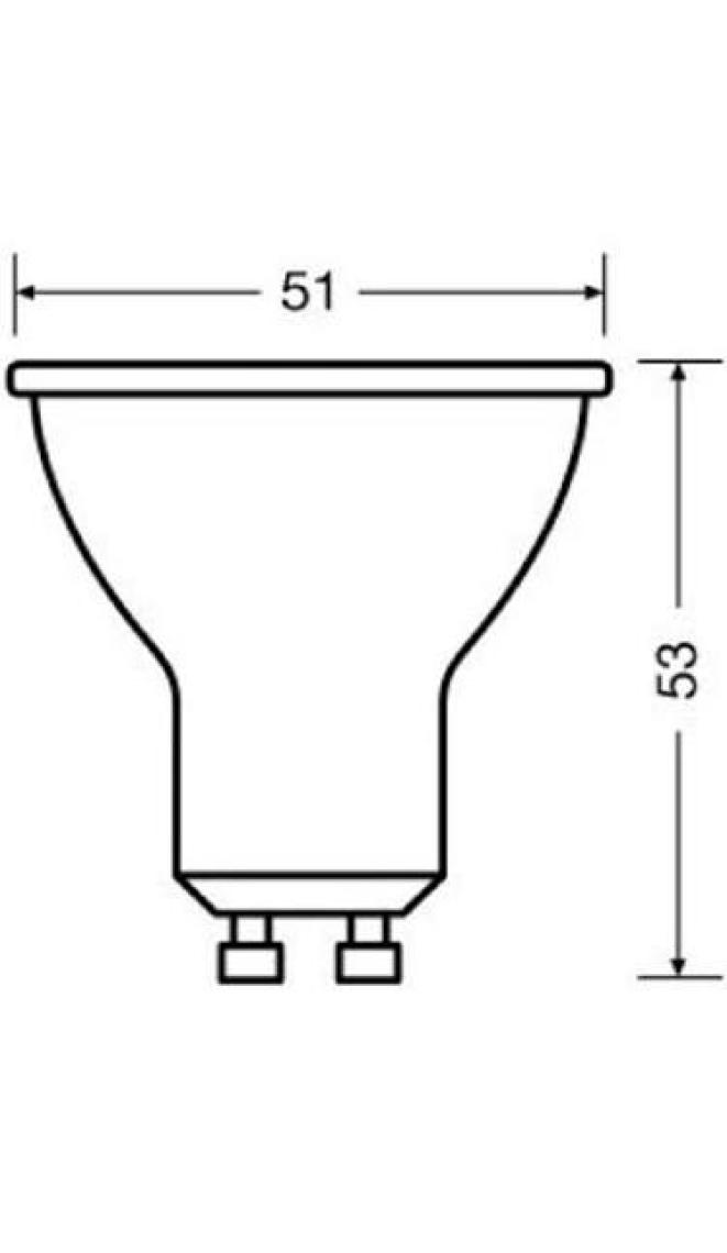 Osram Led Value 4.5W Sarı Işık Gu10 Duy 350 lm 10 lu Paket