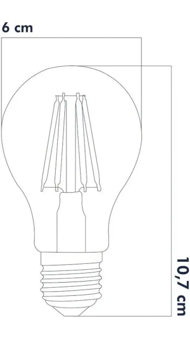 Heka ERD-283 E27 220V 6W 4000K Filament LED Ampul