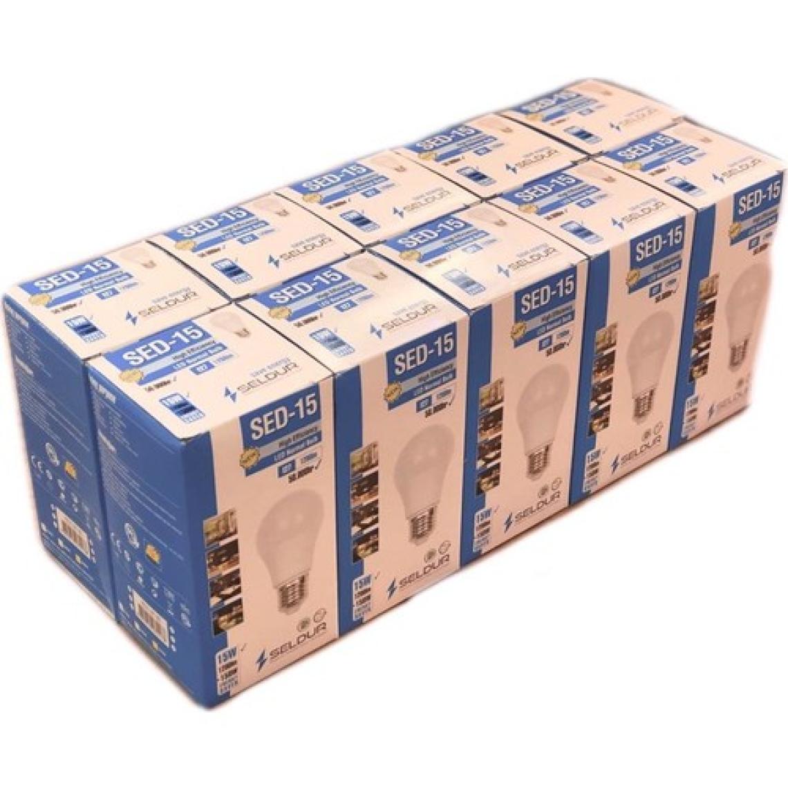 Seldur LED Ampul 15 W 6500K Beyaz Işık 10'lu