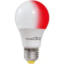 Forlife Renkli LED Ampül 2 Renk Beyaz-Kirmizi 9+2 Watt FL-1260-BK