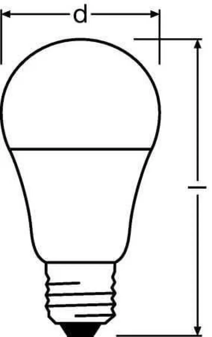 Osram Led Value 8.5W Sarı Işık E-27 Ampul 806 lm 10 lu Paket