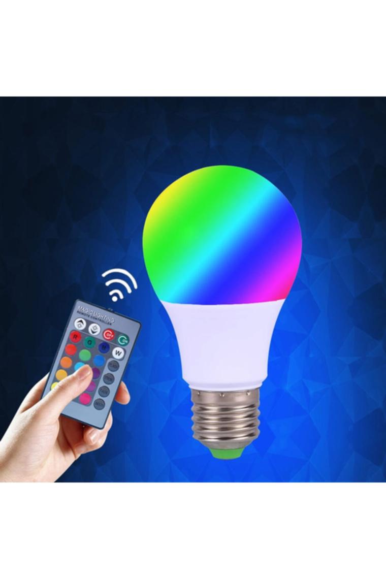Panther 6500 K Rgb 9 W E27 Duy Dımmerlı Uzaktan Kumandalı Renk Değiştiren LED Ampul