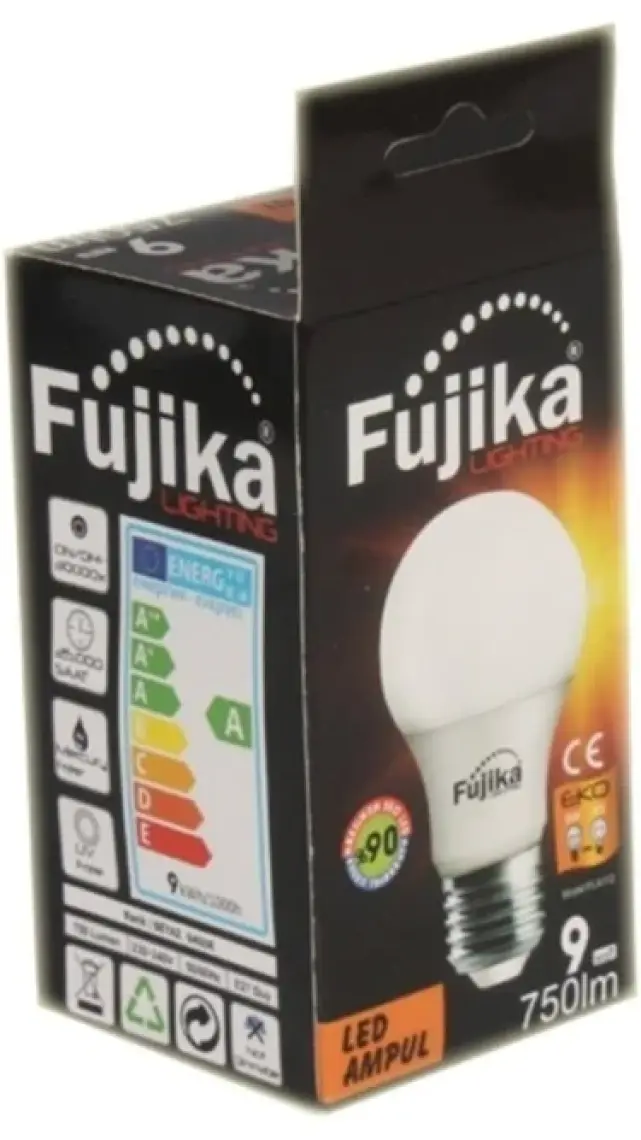 Fujika 9 W Eco Led Ampul Beyaz Işık 10'Lu Paket (E27 Duy) Led Lamba