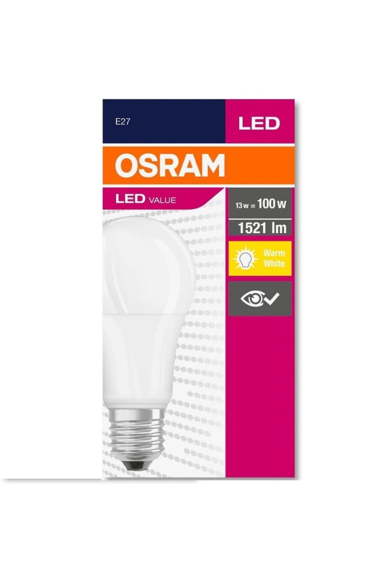 Osram Led Value 13W Sarı Işık E-27 Ampul 1521 lm