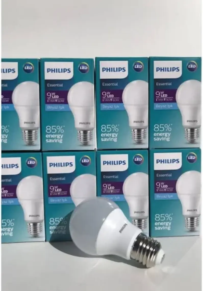 Philips 12'li 8W Beyaz Işık LED Ampul