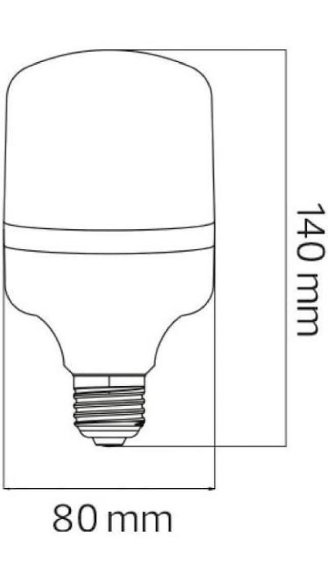 Horoz Torch-20 20 Watt 1500 Lumen 6400 Kelvın Beyaz Işık E-27 Silindir Tip Led Ampul 20W