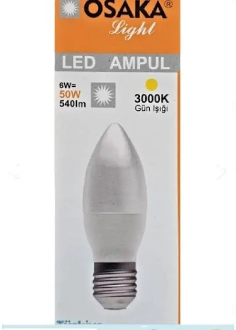 Osakalight 6W-50watt Led Mum Avize  Ampulü E27 Günışığı