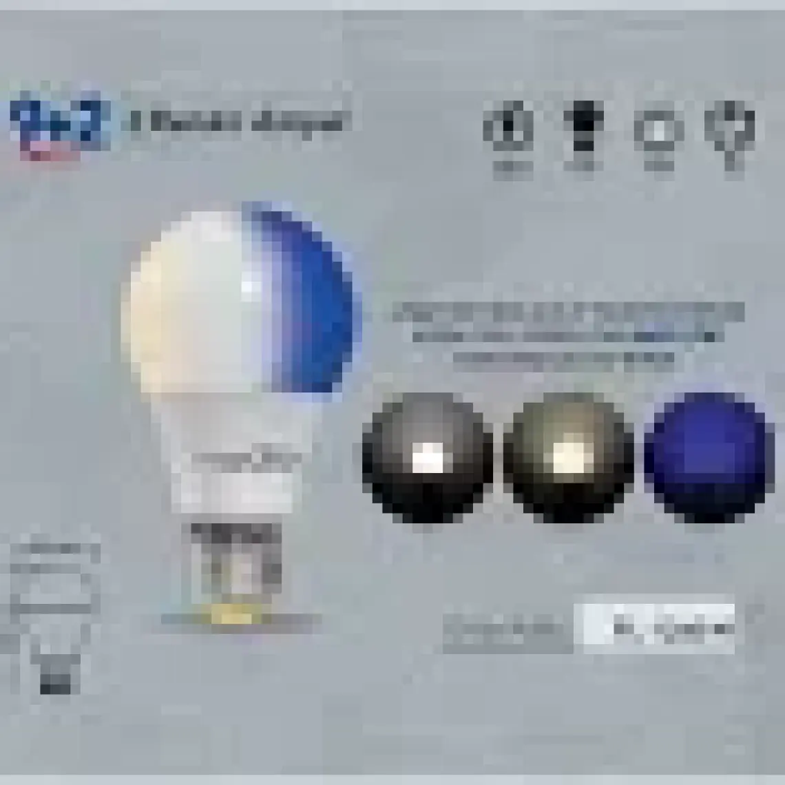 Forlife Renkli LED Ampül 3 Renk Beyaz-Mavi 9+2 Watt FL-1260-BM