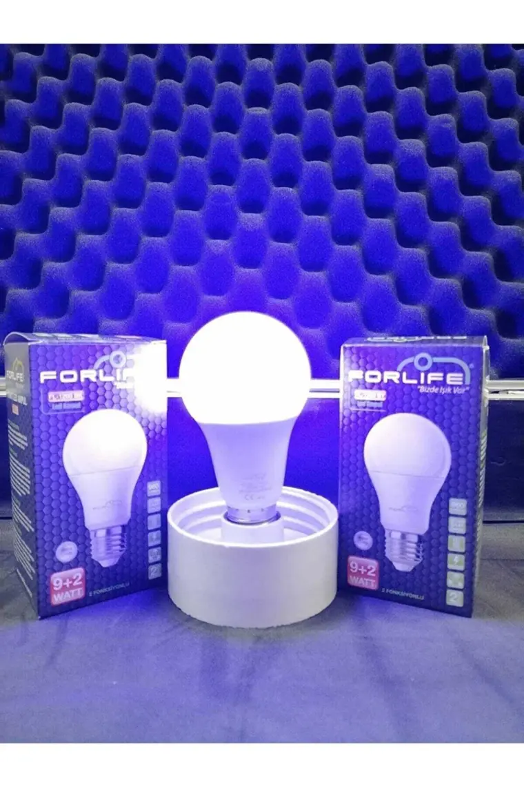 Forlife Renkli LED Ampül 3 Renk Beyaz-Mavi 9+2 Watt FL-1260-BM