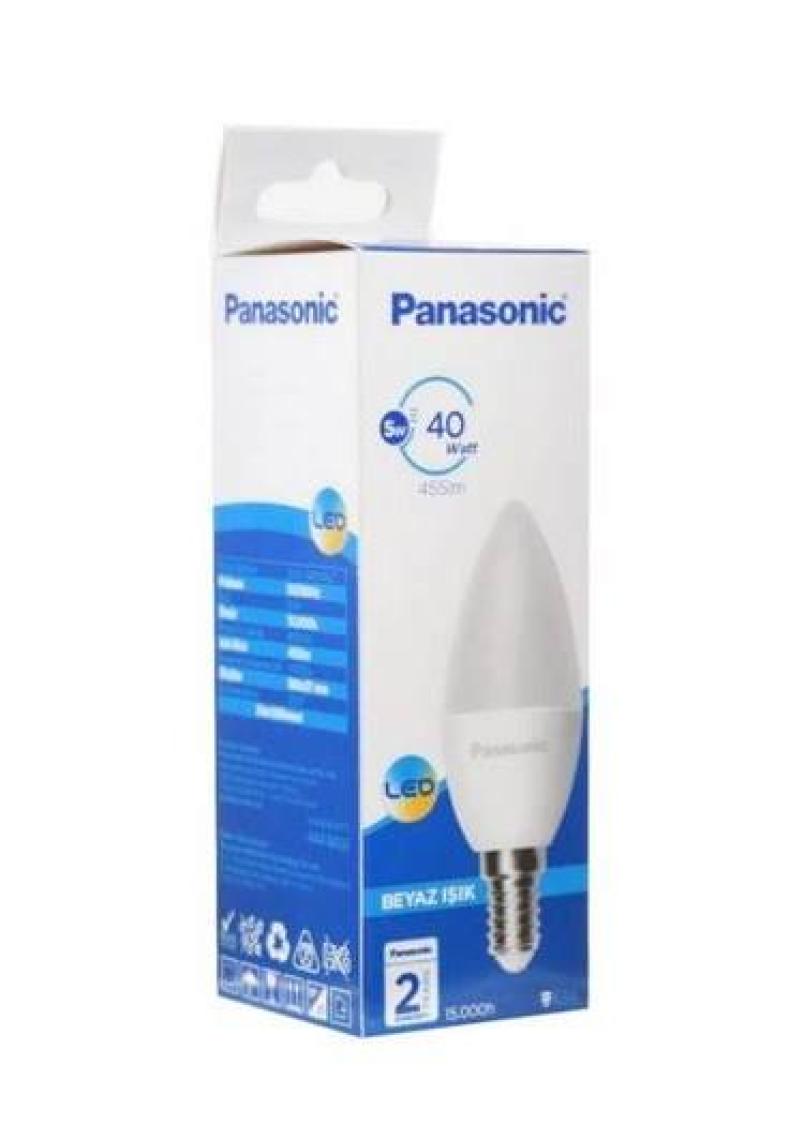 Panasonic 5W E-14 Duylu 6500Kelvin Beyaz Işık Led Ampul