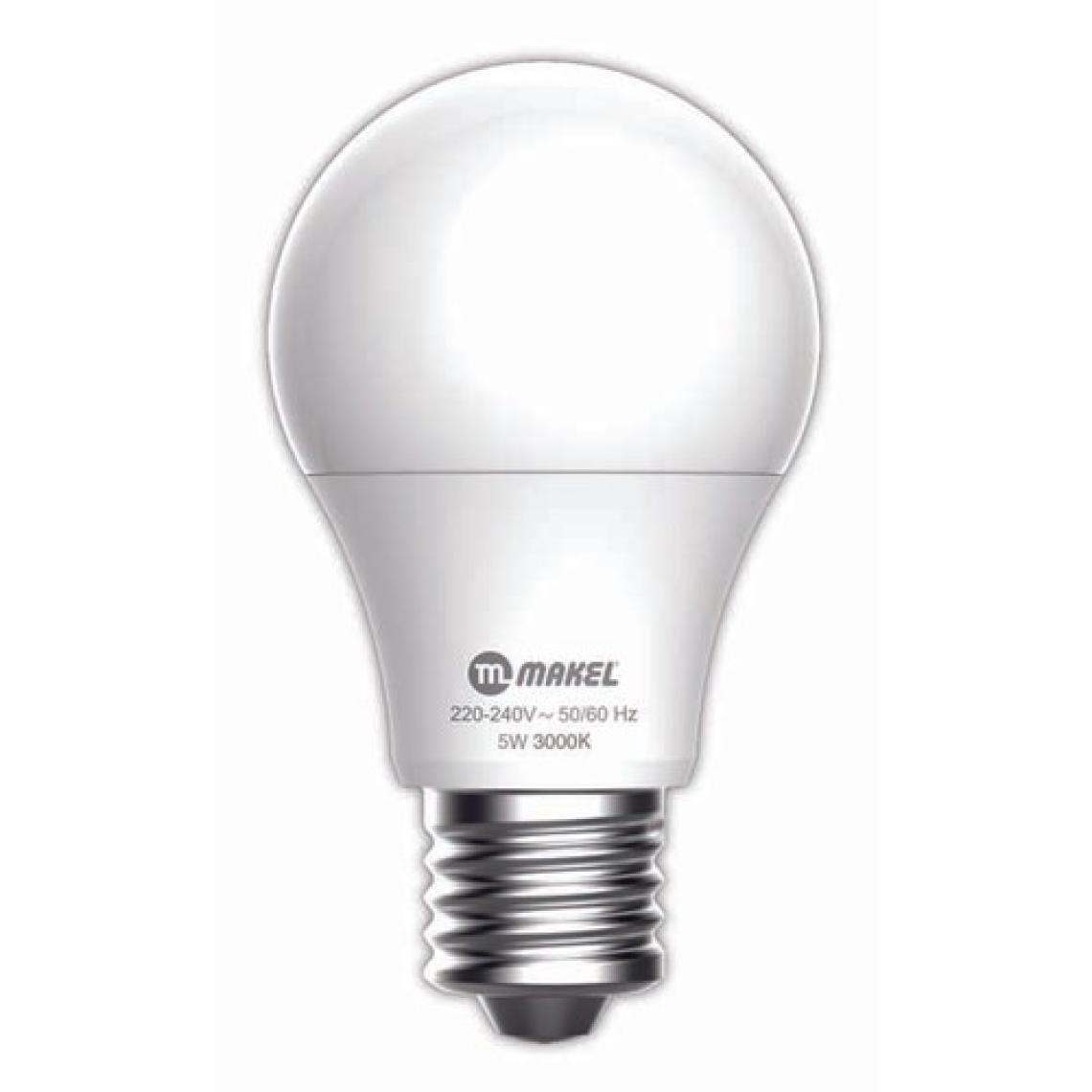 Makel 5W E27 Led Ampul 3000K Gunışığı Işık