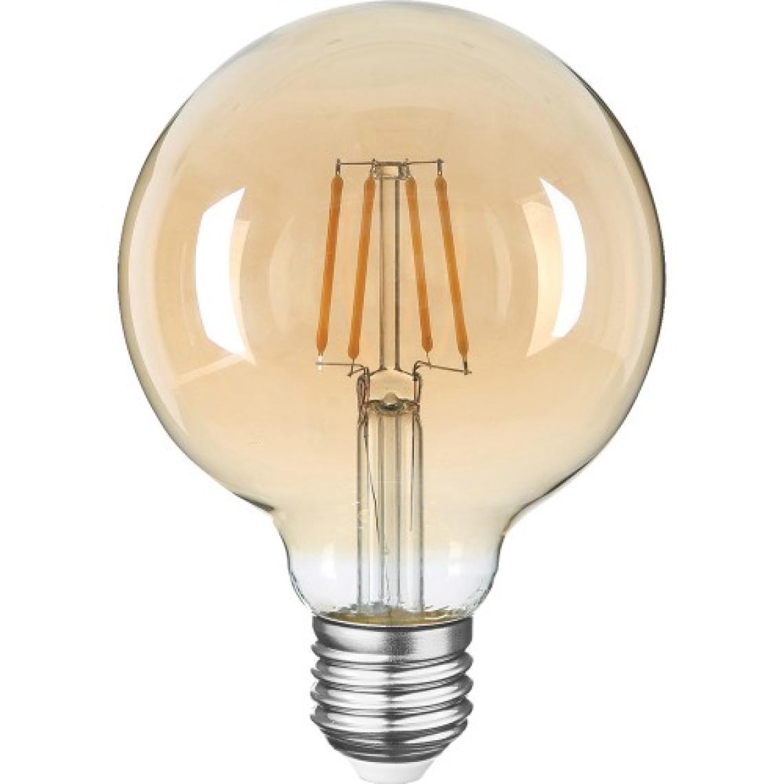 E27 LED FİLAMANLI RUSTIK AMPUL G95 BAL CAM 6W 2500k Gün Işığı ERD-82
