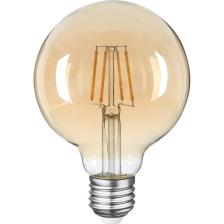 E27 LED FİLAMANLI RUSTIK AMPUL G95 BAL CAM 6W 2500k Gün Işığı ERD-82