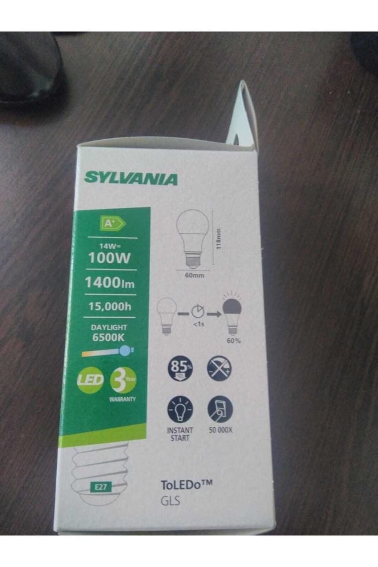 Sylvania 14W LED Ampul E27 6500K Beyaz Işık 1400 Lm