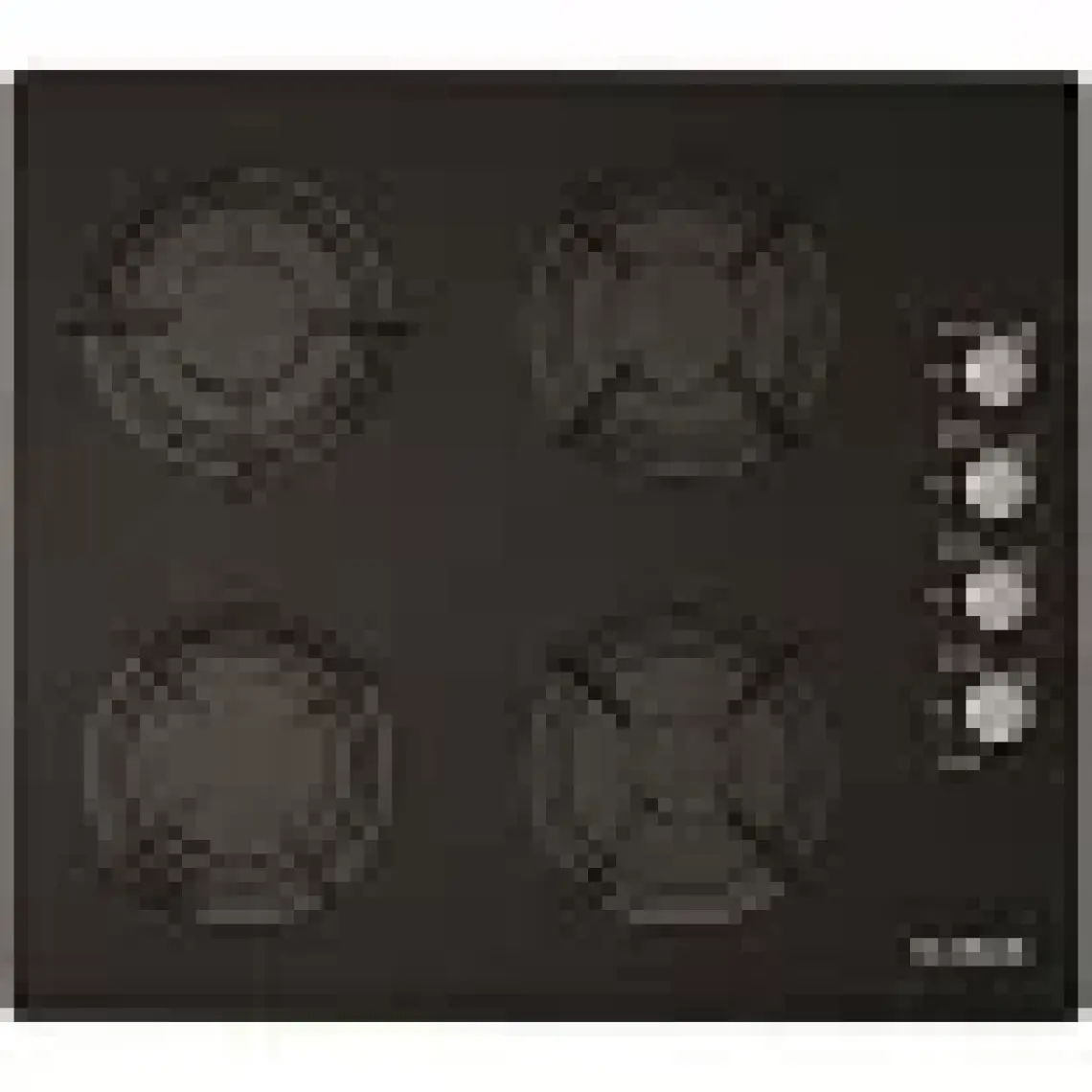 Alveus Gls 640 Siyah Ankastre Cam Ocak