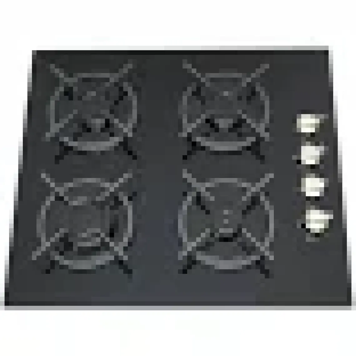 Alveus Gls 640 Siyah Ankastre Cam Ocak
