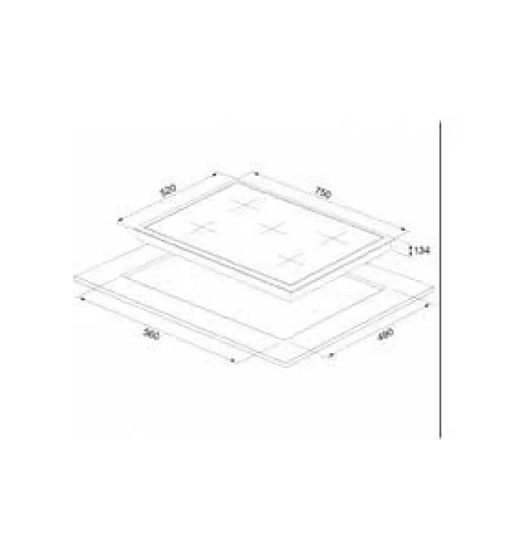 Esty ACO5365B01 75 cm Ankastre Ocak