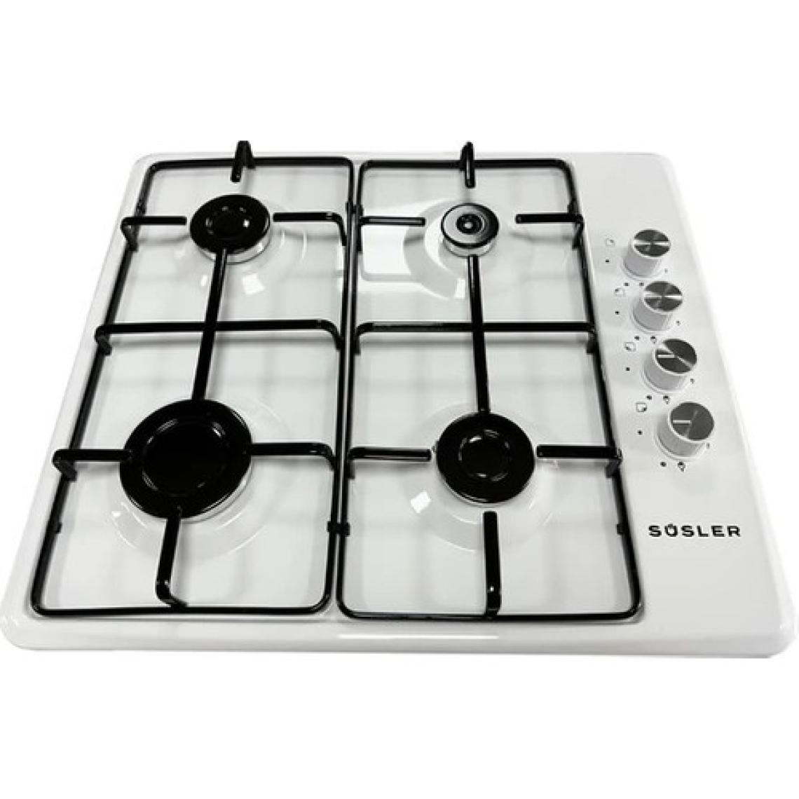 Süsler SSO-2126 Beyaz Emaye Set Üstü Ocak Doğalgazlı