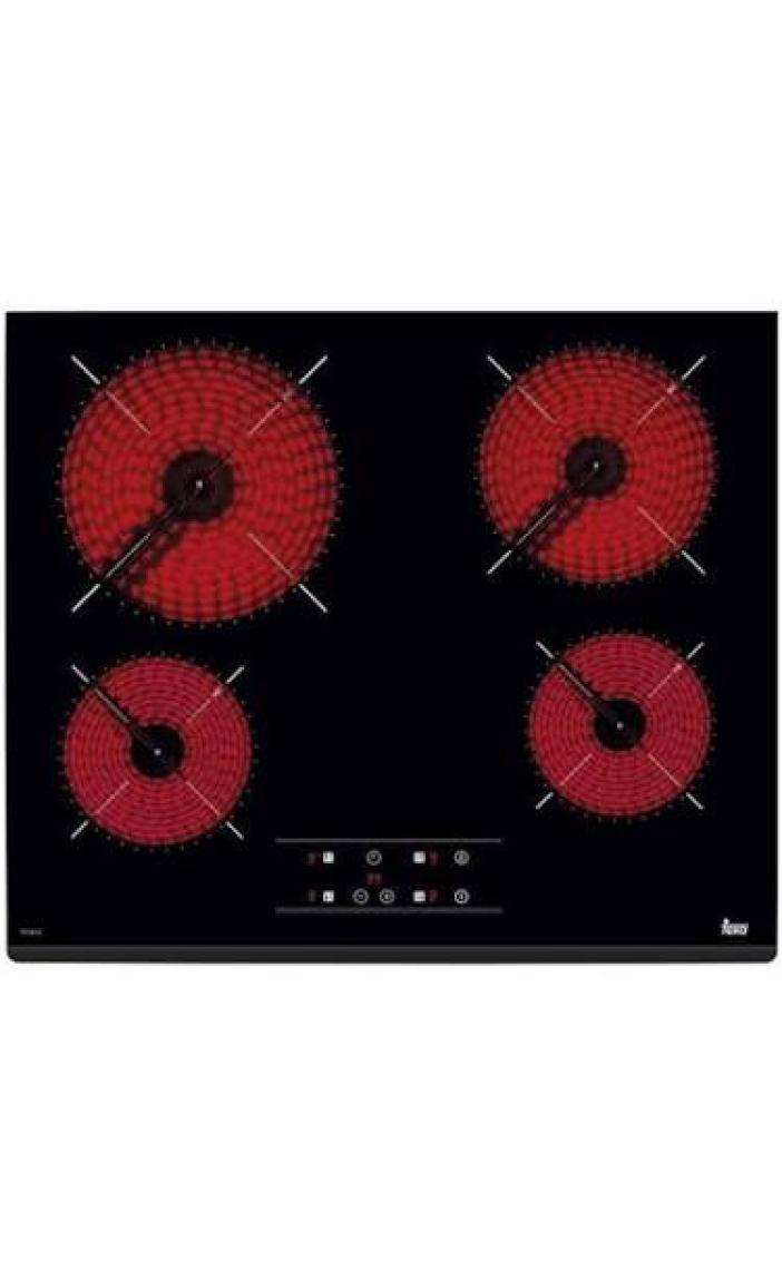 Teka - TZ 6415 - Ankastre Cam Seramik Elektrikli Ocak - 6300 W - Siyah - 60 cm - 40239040