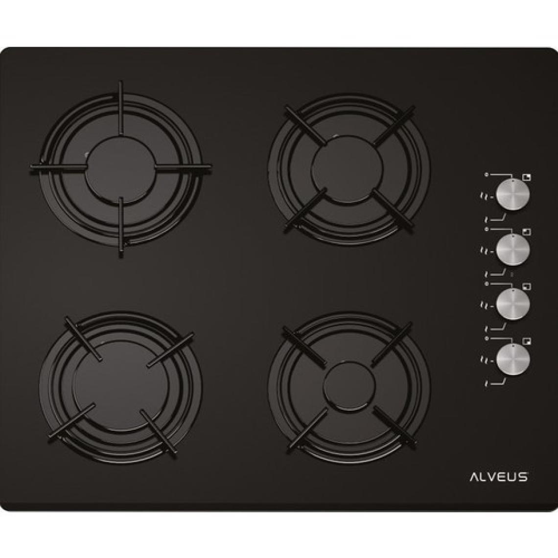 Alveus Gls 640 Siyah Ankastre Cam Ocak