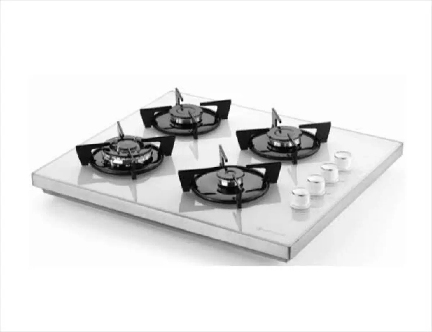 Eminçelik Ec-Sü 1240 Wg60 Eng Beyaz Set Üstü Cam Ocak