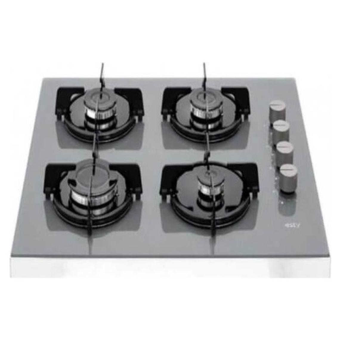 Esty SCO5402S01 Set Üstü Ocak Gri Cam Gazlı 4 Gözlü