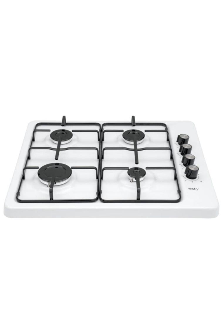 (SİLVERLİNE) Seo5134w02 Beyaz Emaye Set Üstü 4 Gözlü Ocak